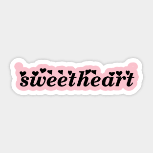 Black Sweetheart Sticker